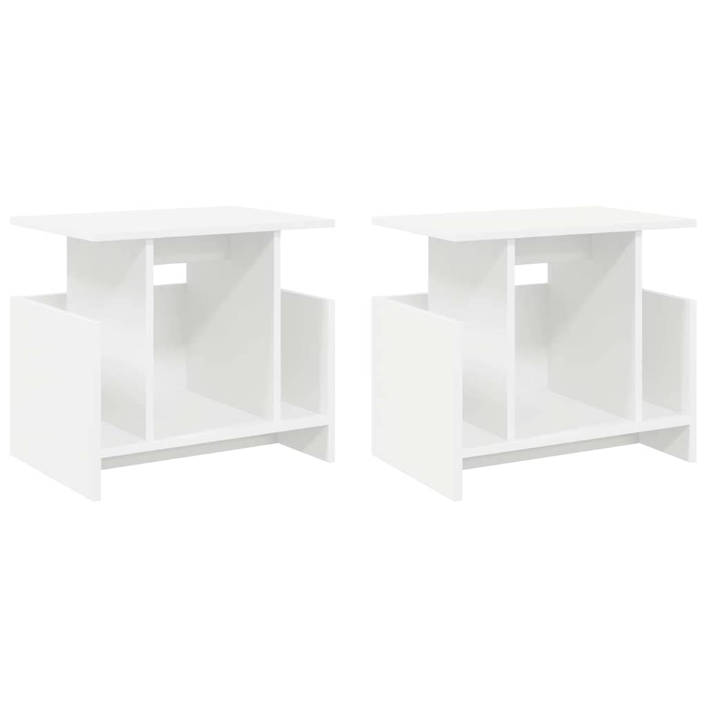 Meuble TV 2 pcs Blanc 50 x 35 x 45 cm Bois d'ingénierie - XIOS