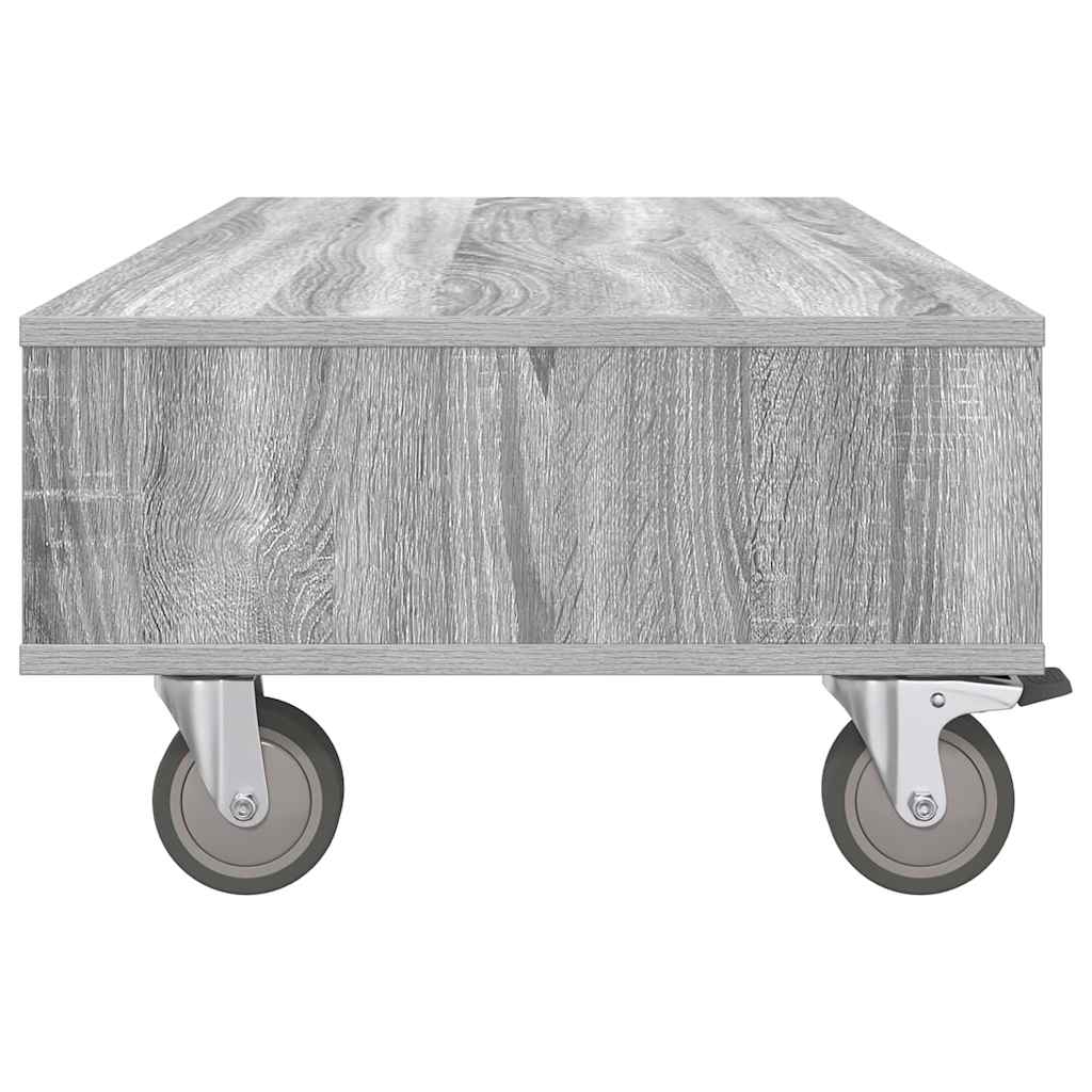 Table d'appoint avec roues Gris Sonoma 90 x 50 x 30 cm - XIOS