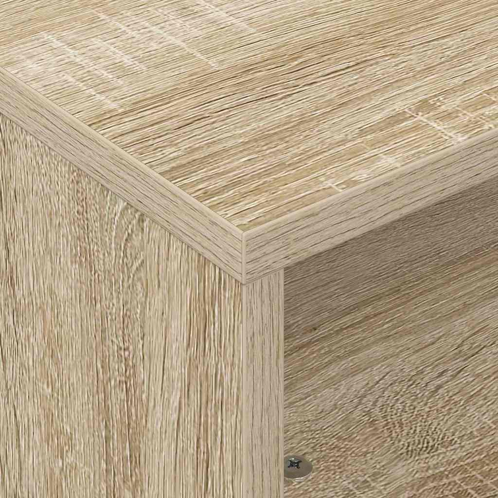 Table d'appoint avec roues Chêne Sonoma 50,5 x 50 x 30 cm - XIOS