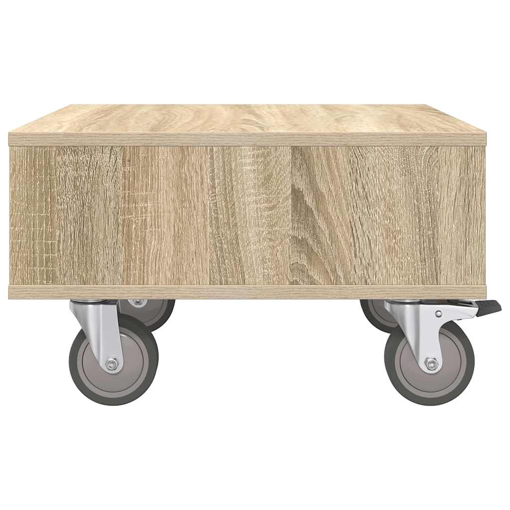 Table d'appoint avec roues Chêne Sonoma 50,5 x 50 x 30 cm - XIOS