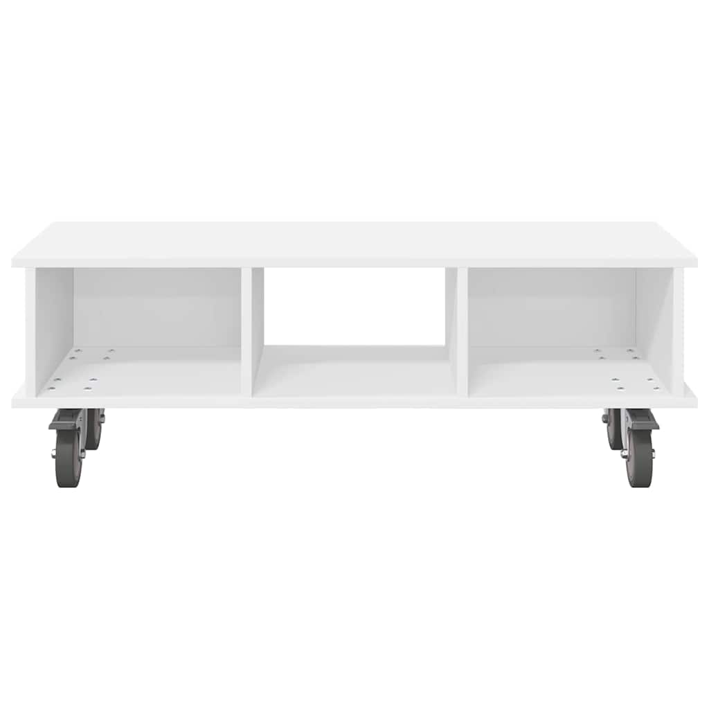 Meuble TV Blanc 100 x 35 x 35 cm Bois d'ingénierie - XIOS