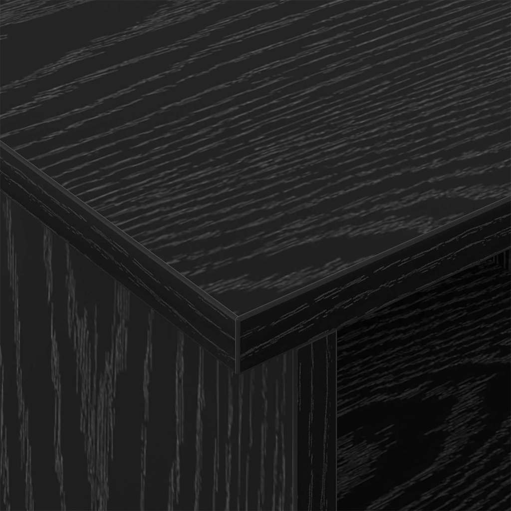 Meuble TV Chêne noir 100 x 35 x 35 cm Bois d'ingénierie - XIOS