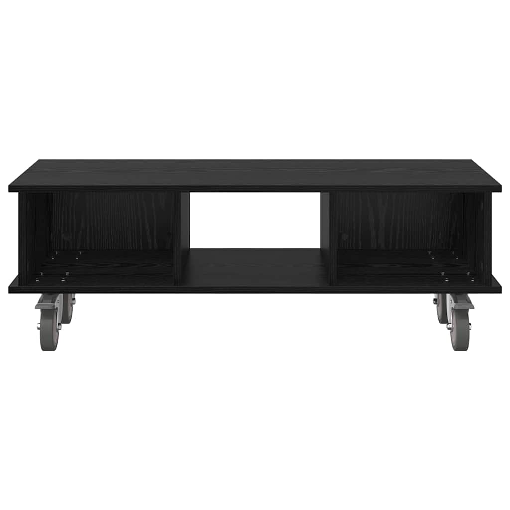 Meuble TV Chêne noir 100 x 35 x 35 cm Bois d'ingénierie - XIOS