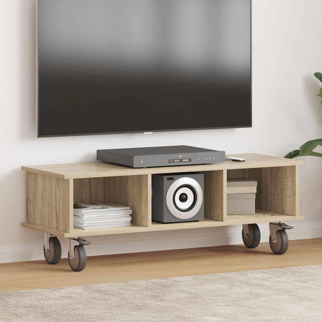 Meuble TV Chêne Sonoma 100 x 35 x 35 cm Bois d'ingénierie - XIOS