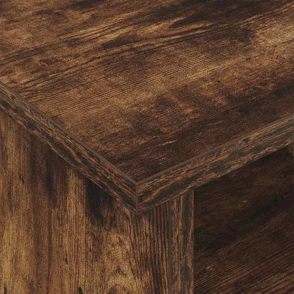 Meuble TV Chêne fumé 100 x 35 x 35 cm Bois d'ingénierie - XIOS