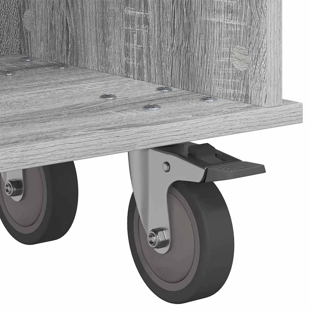 Meuble TV Gris Sonoma 100 x 35 x 35 cm Bois d'ingénierie - XIOS