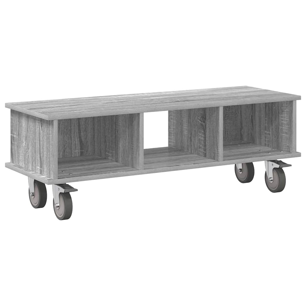 Meuble TV Gris Sonoma 100 x 35 x 35 cm Bois d'ingénierie - XIOS