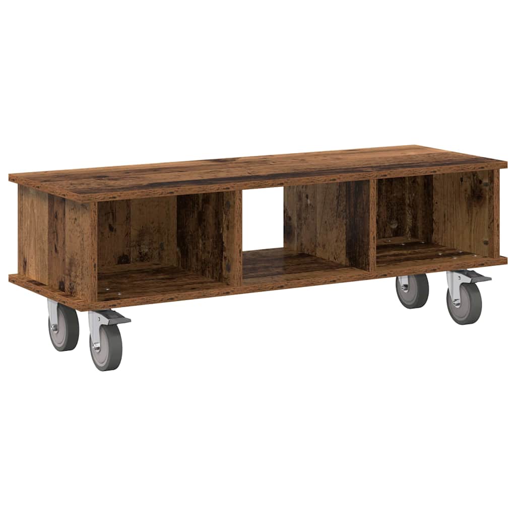 Meuble TV Bois ancien 100 x 35 x 35 cm Bois d'ingénierie - XIOS