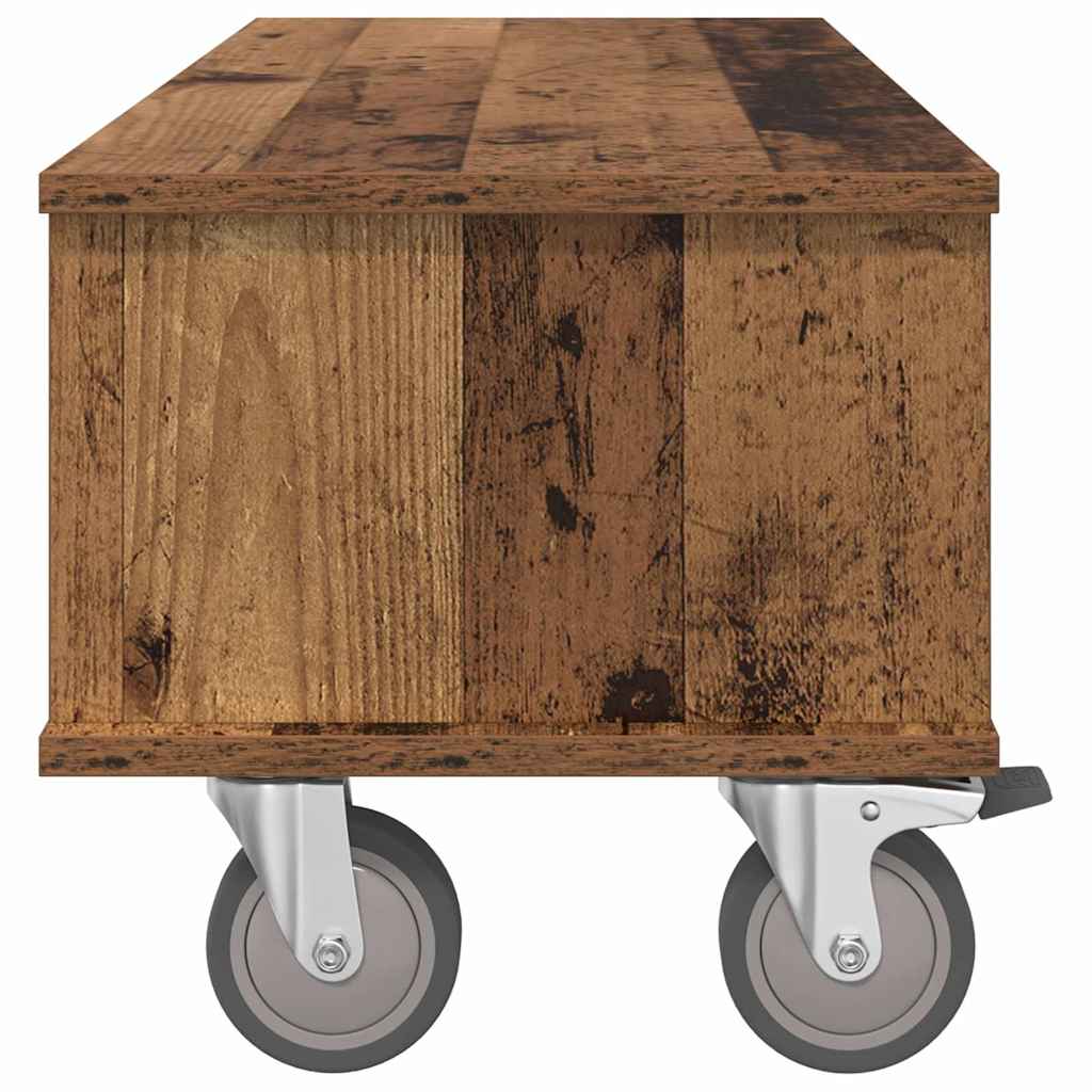 Meuble TV Bois ancien 100 x 35 x 35 cm Bois d'ingénierie - XIOS