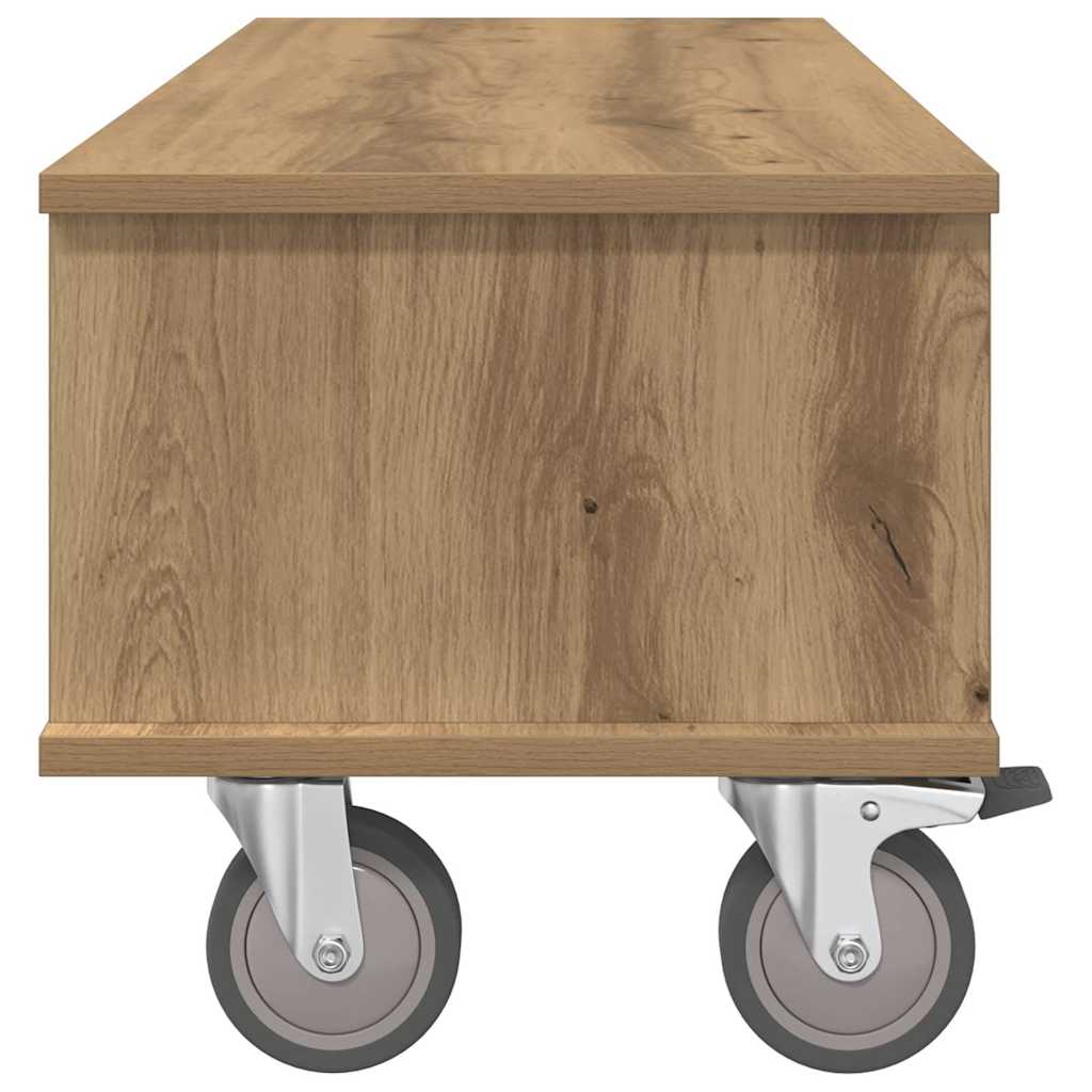 Meuble TV Chêne artisanal 100 x 35 x 35 cm Bois d'ingénierie - XIOS