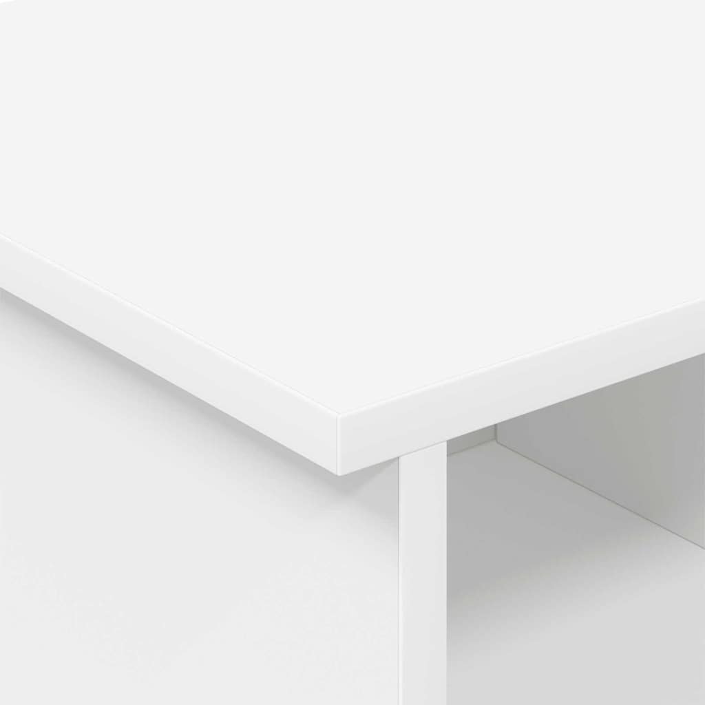 Meuble TV 68,5 x 35 x 35 cm Blanc Bois d'ingénierie - XIOS