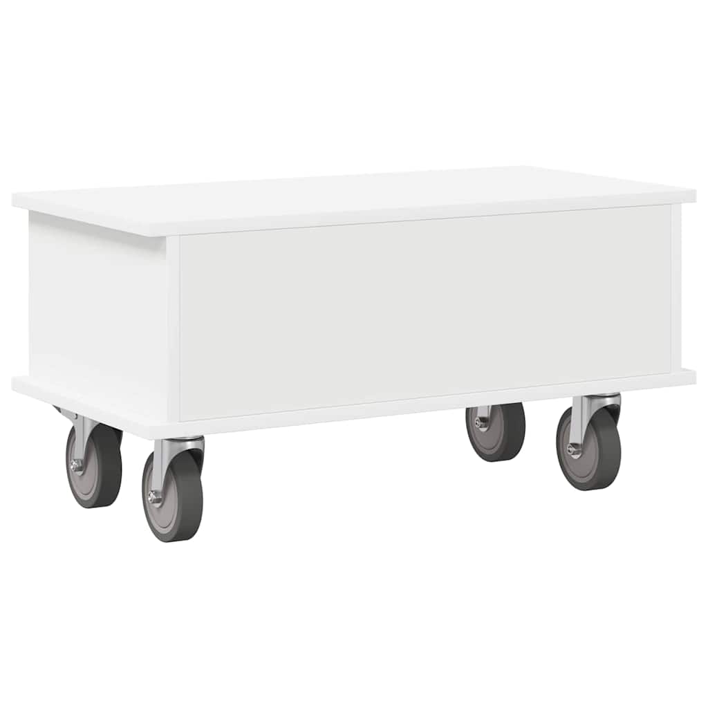 Meuble TV 68,5 x 35 x 35 cm Blanc Bois d'ingénierie - XIOS