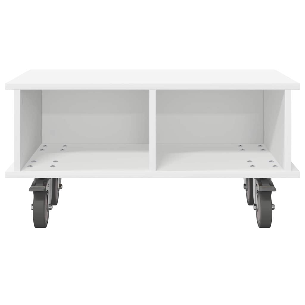 Meuble TV 68,5 x 35 x 35 cm Blanc Bois d'ingénierie - XIOS