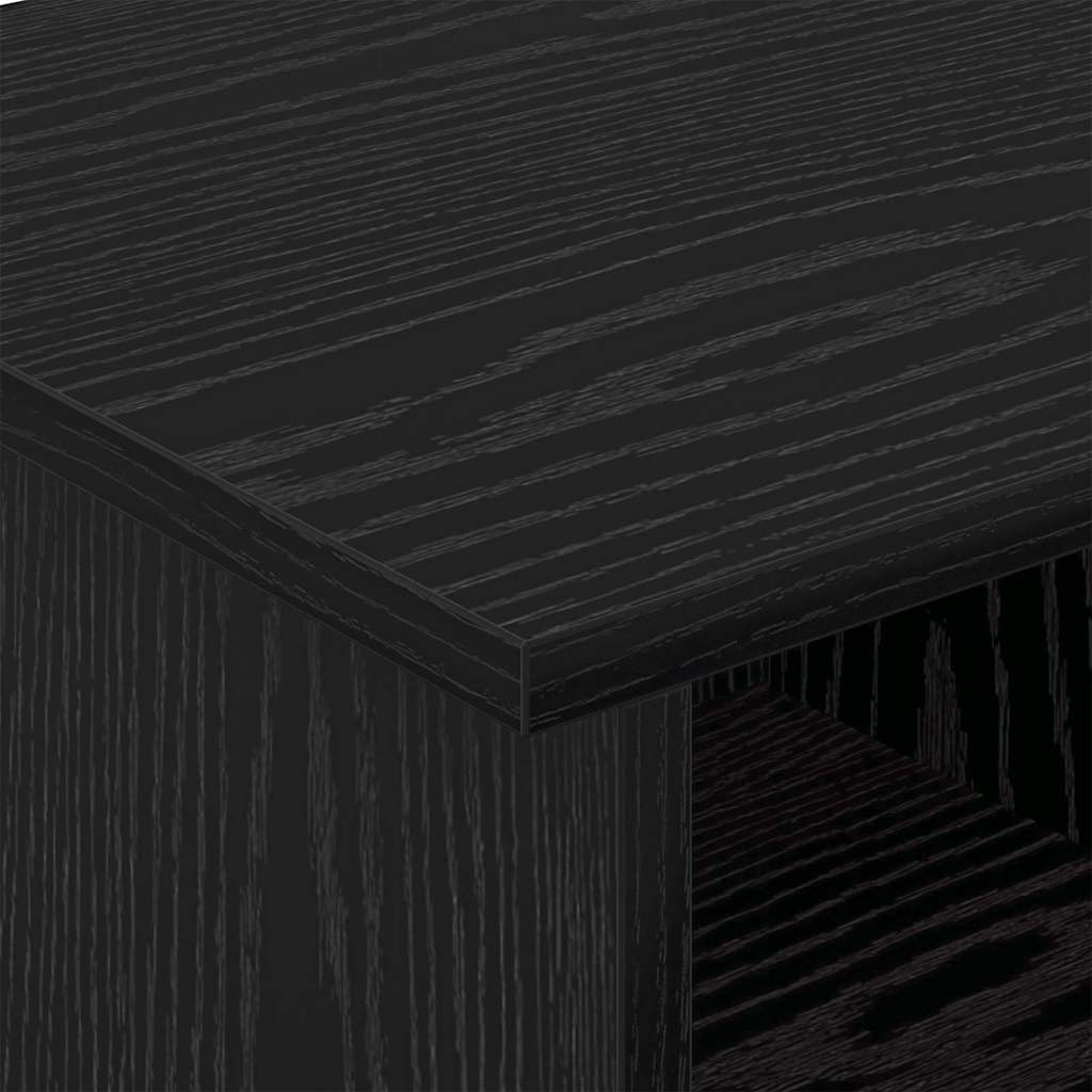 Meuble TV Chêne noir 68,5 x 35 x 35 cm Bois d'ingénierie - XIOS