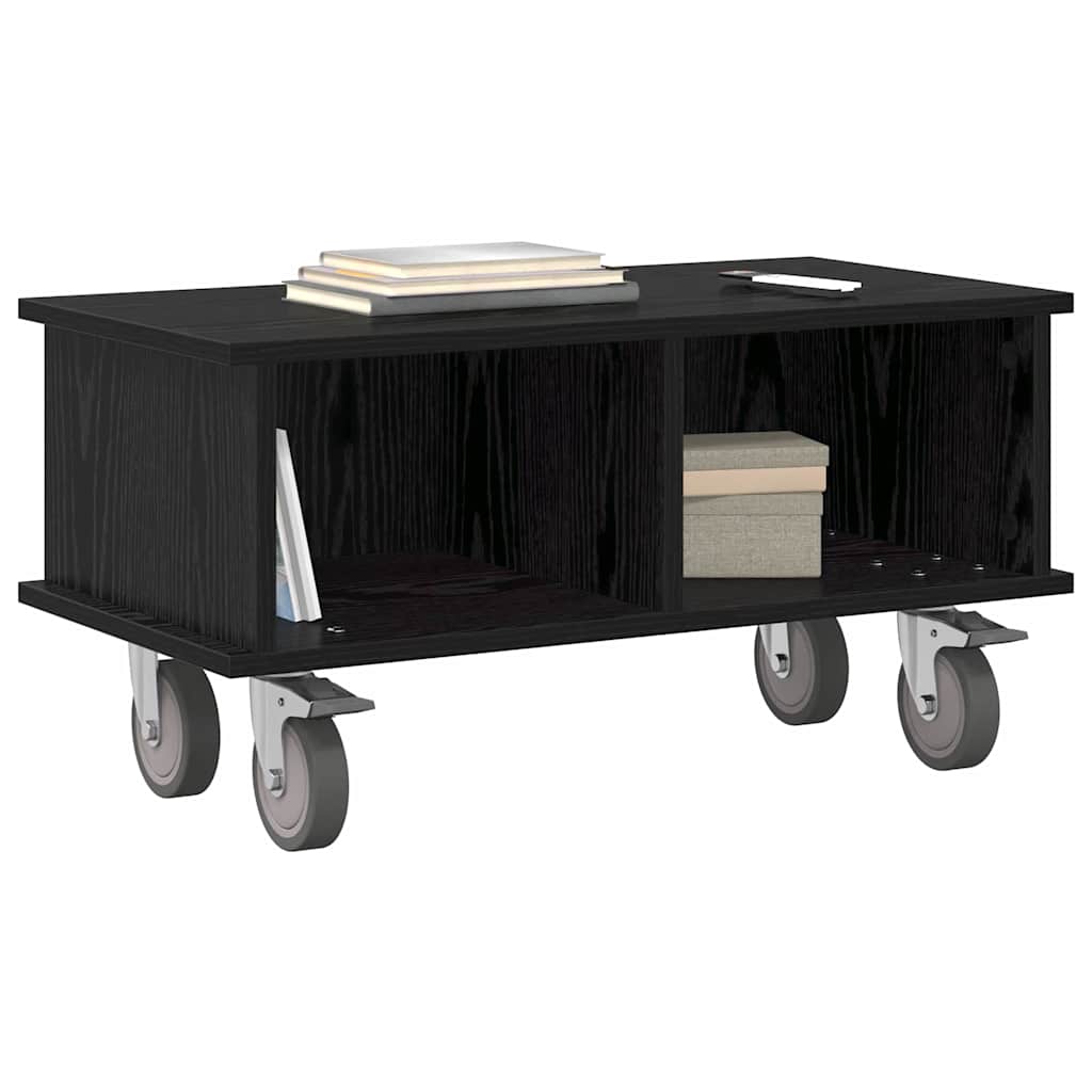 Meuble TV Chêne noir 68,5 x 35 x 35 cm Bois d'ingénierie - XIOS