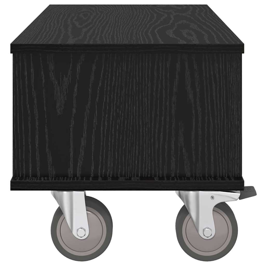 Meuble TV Chêne noir 68,5 x 35 x 35 cm Bois d'ingénierie - XIOS