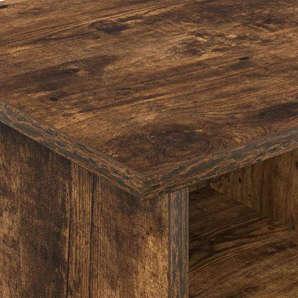 Meuble TV Chêne fumé 68,5 x 35 x 35 cm Bois d'ingénierie - XIOS