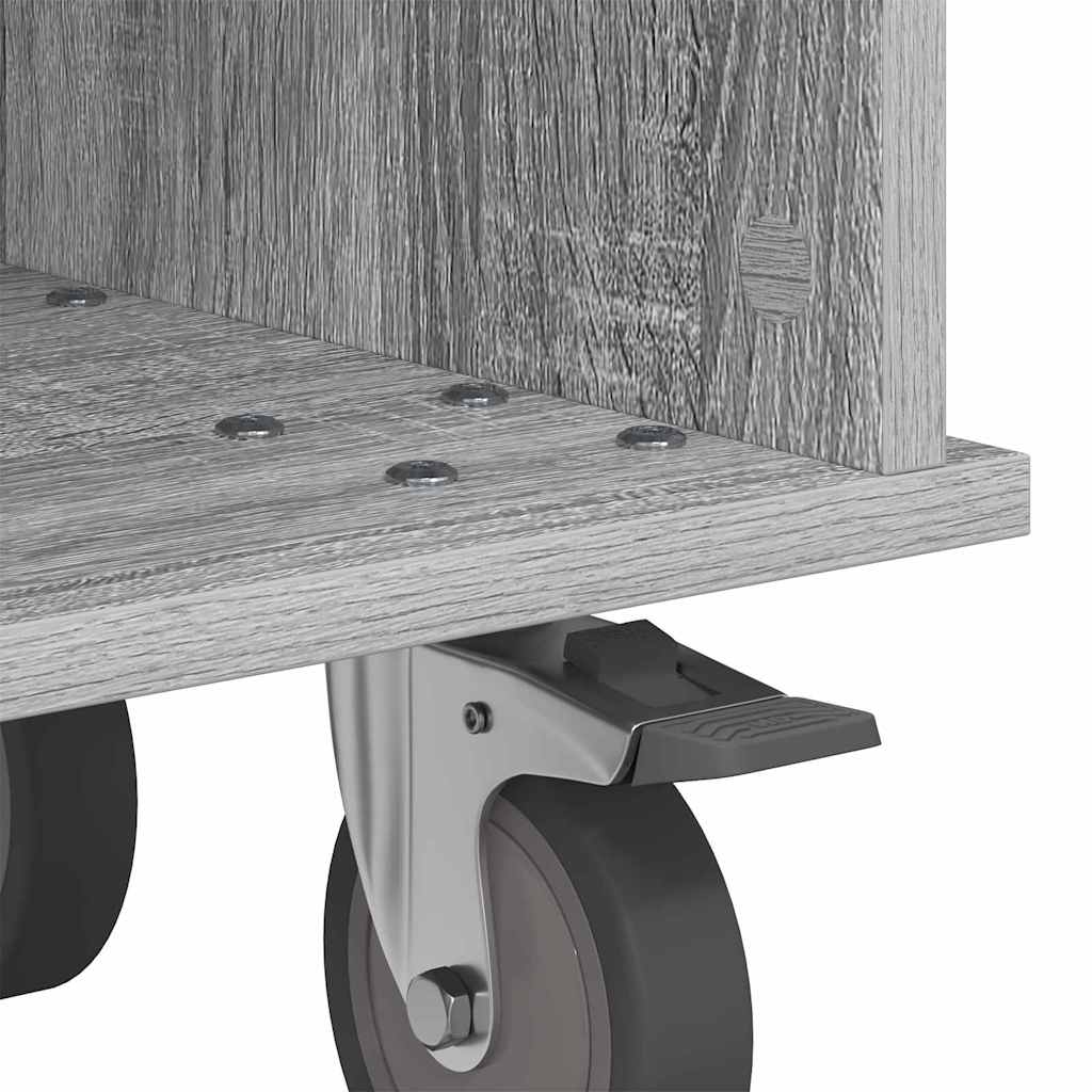 Meuble TV Gris Sonoma 68,5 x 35 x 35 cm Bois d'ingénierie - XIOS
