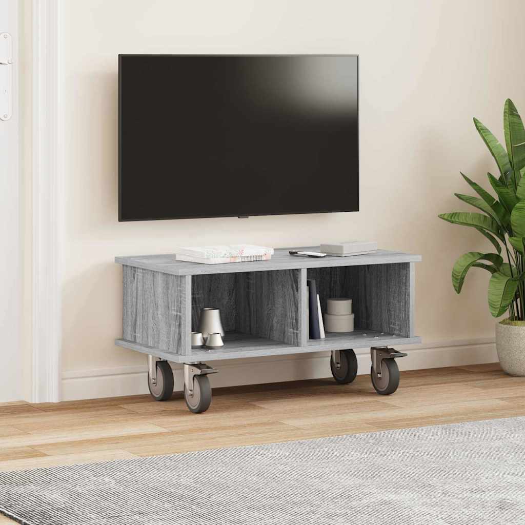 Meuble TV Gris Sonoma 68,5 x 35 x 35 cm Bois d'ingénierie - XIOS