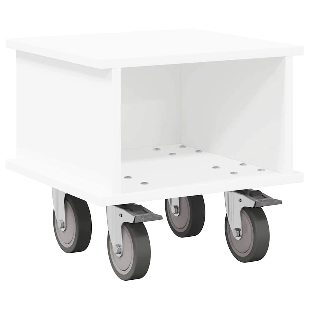 Meuble TV Blanc 37 x 35 x 35 cm Bois d'ingénierie - XIOS