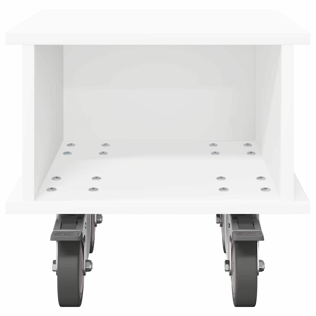 Meuble TV Blanc 37 x 35 x 35 cm Bois d'ingénierie - XIOS