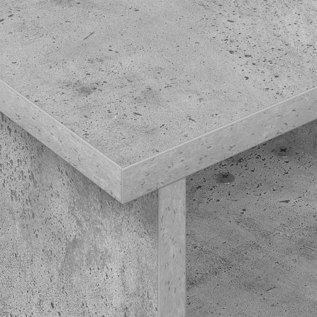 Meuble TV 37 x 35 x 35 cm Gris béton Bois d'ingénierie - XIOS