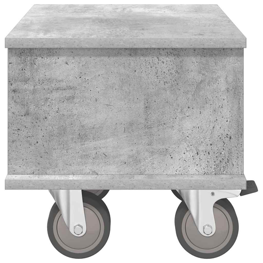 Meuble TV 37 x 35 x 35 cm Gris béton Bois d'ingénierie - XIOS