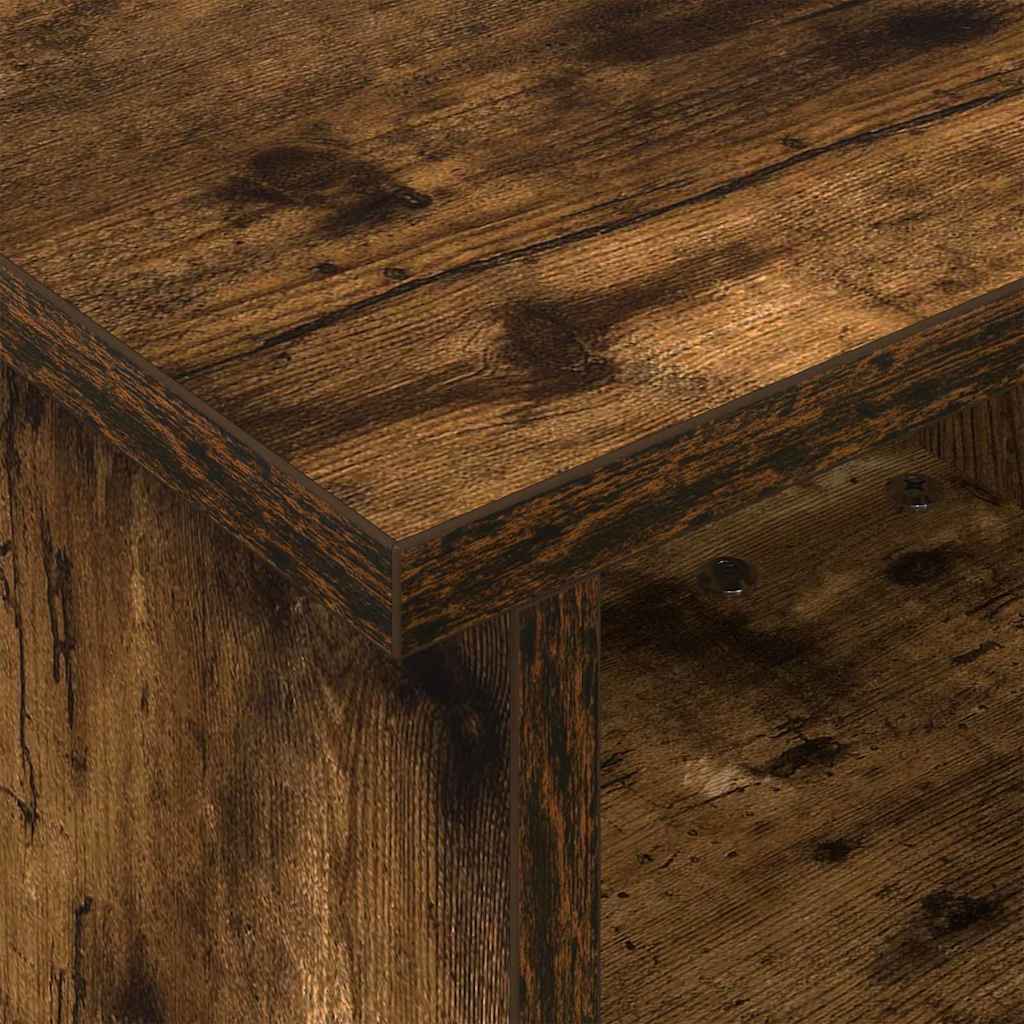 Meuble TV 37 x 35 x 35 cm Chêne fumé Bois d'ingénierie - XIOS