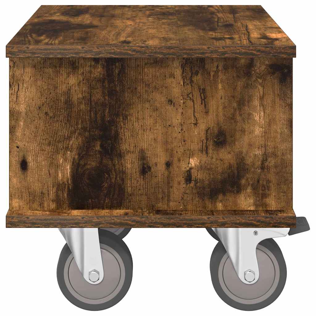 Meuble TV 37 x 35 x 35 cm Chêne fumé Bois d'ingénierie - XIOS