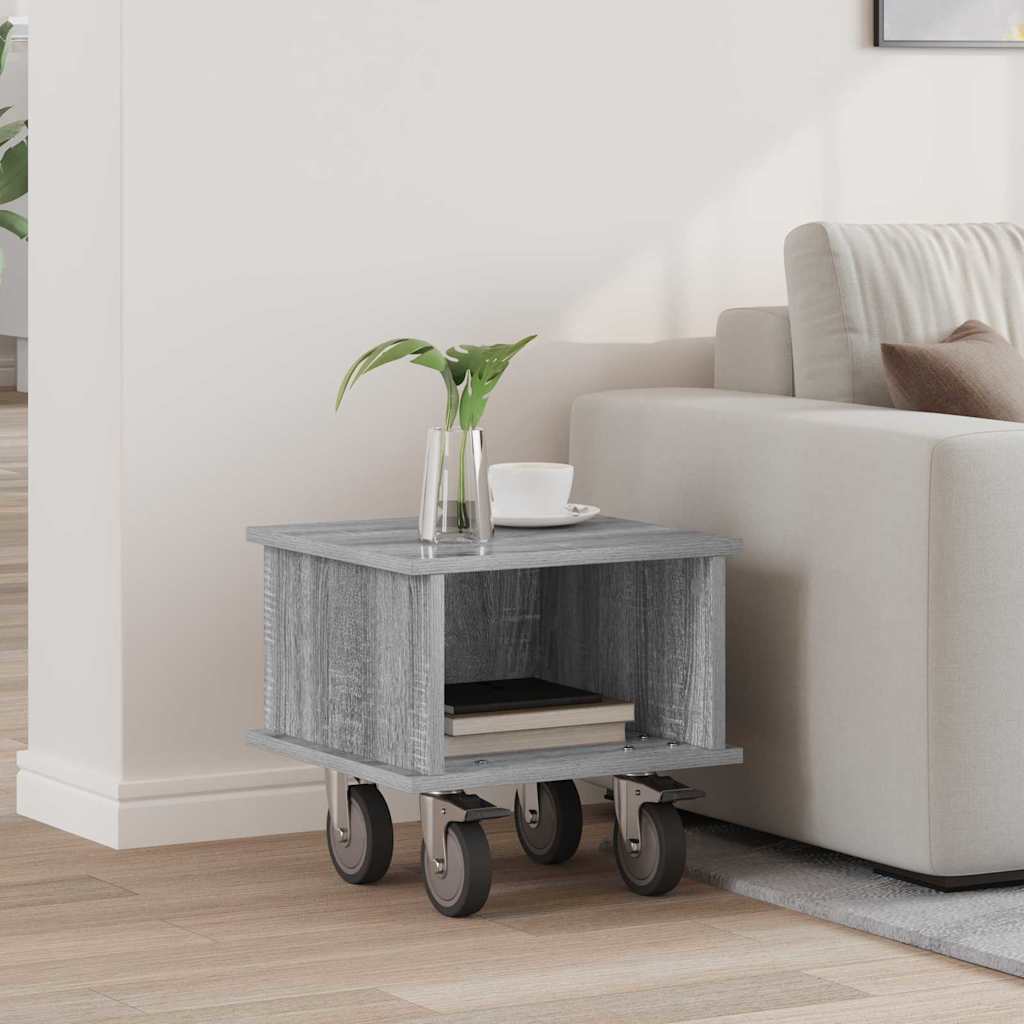 Meuble TV 37 x 35 x 35 cm Gris Sonoma Bois d'ingénierie - XIOS