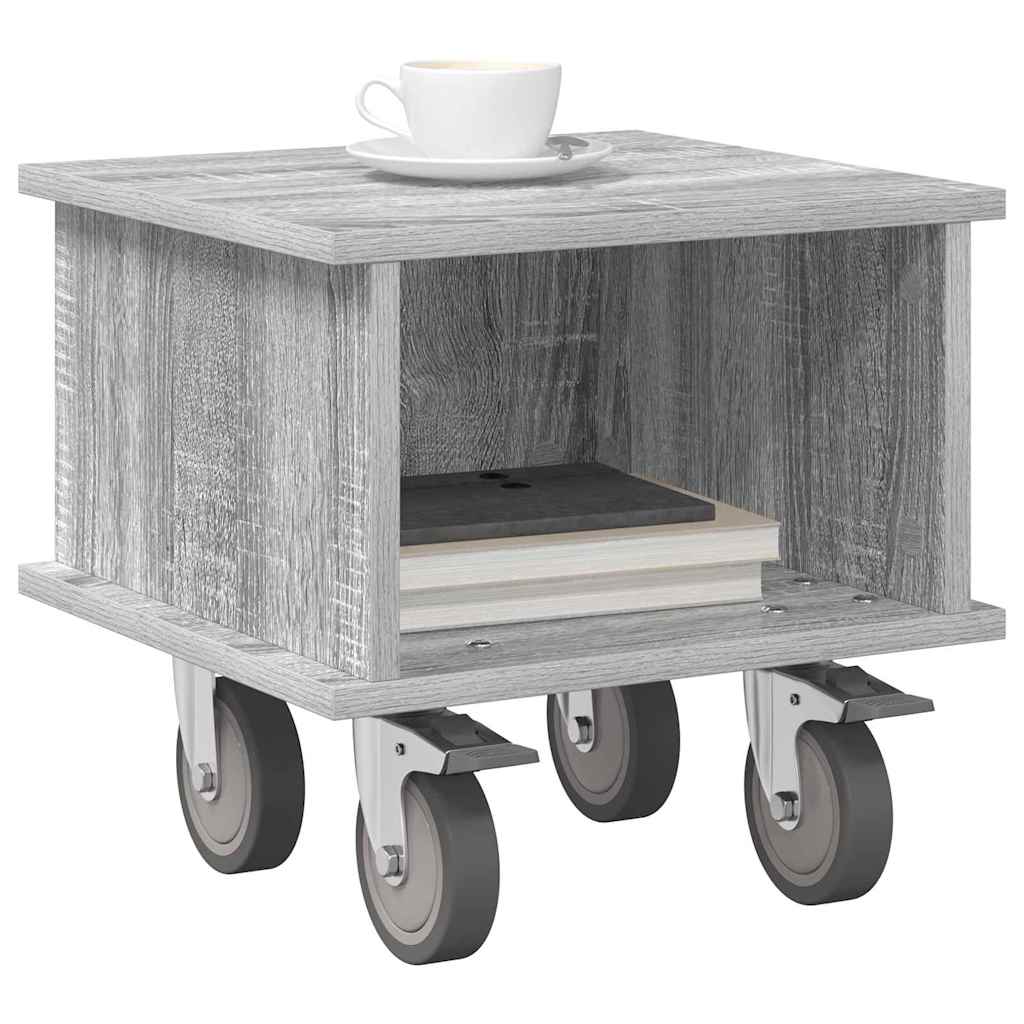 Meuble TV 37 x 35 x 35 cm Gris Sonoma Bois d'ingénierie - XIOS
