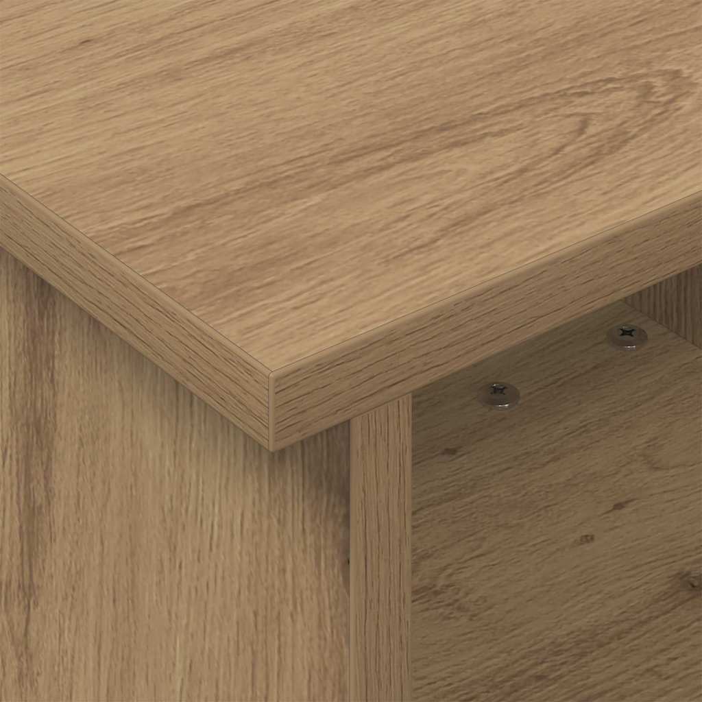 Meuble TV 37 x 35 x 35 cm Chêne artisanal Bois d'ingénierie - XIOS
