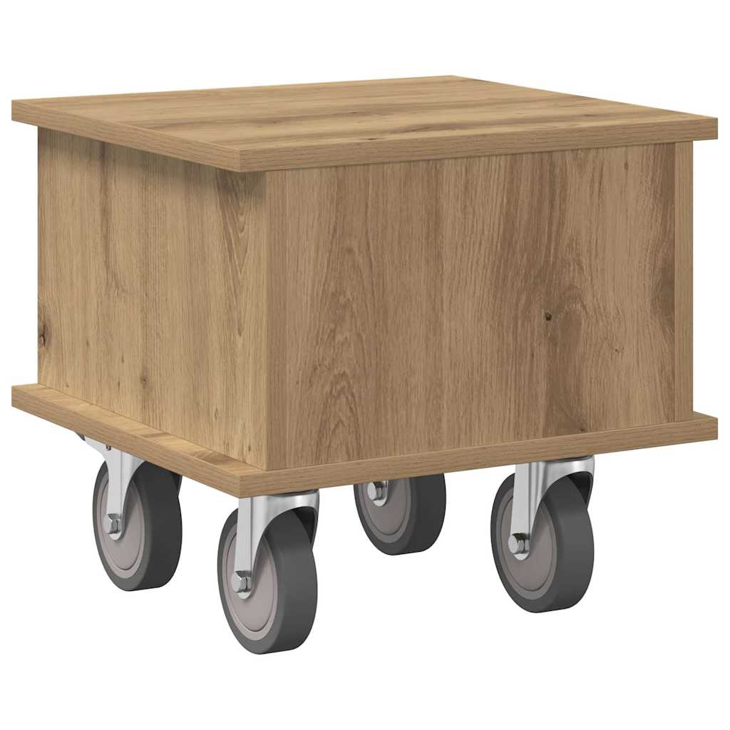 Meuble TV 37 x 35 x 35 cm Chêne artisanal Bois d'ingénierie - XIOS