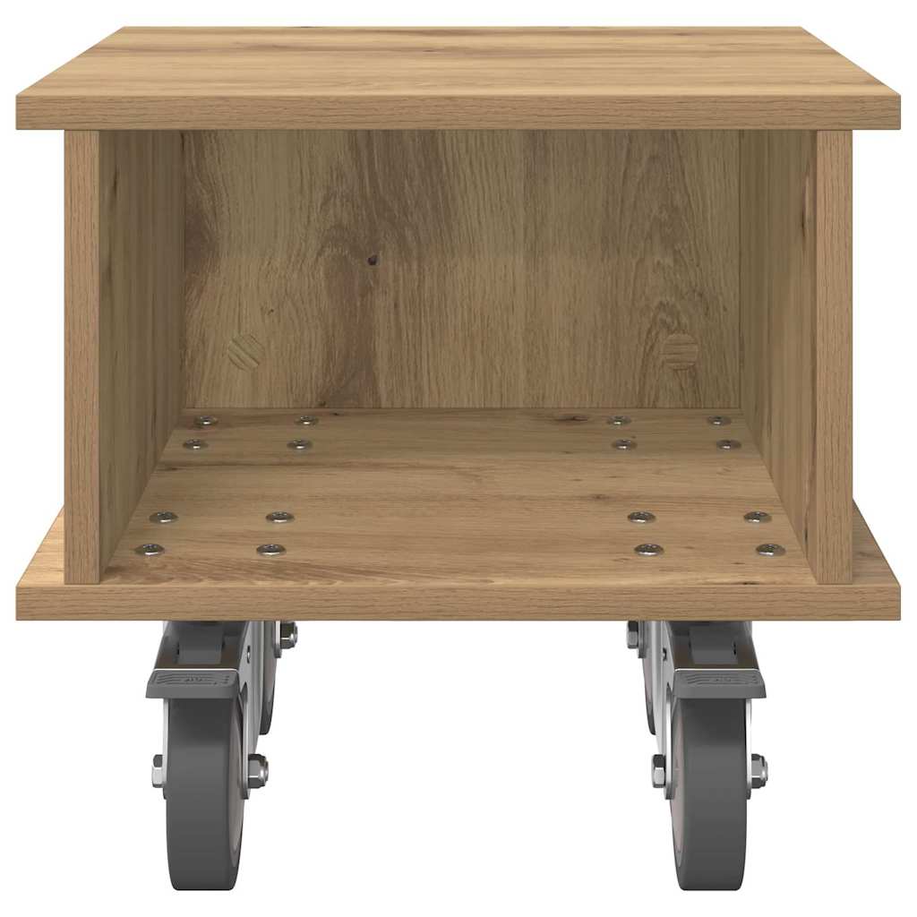 Meuble TV 37 x 35 x 35 cm Chêne artisanal Bois d'ingénierie - XIOS