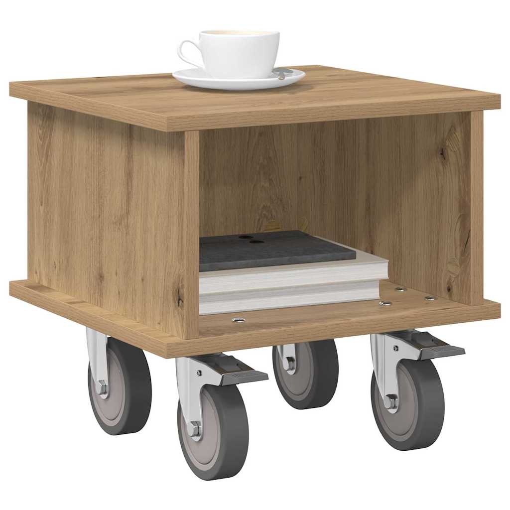 Meuble TV 37 x 35 x 35 cm Chêne artisanal Bois d'ingénierie - XIOS