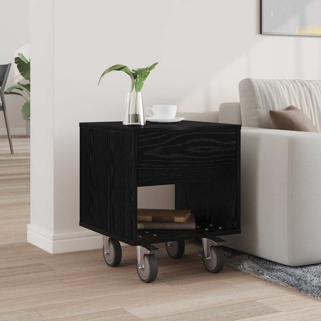 Table de chevet Chêne noir 40,5 x 40 x 48 cm Bois d'ingénierie - XIOS