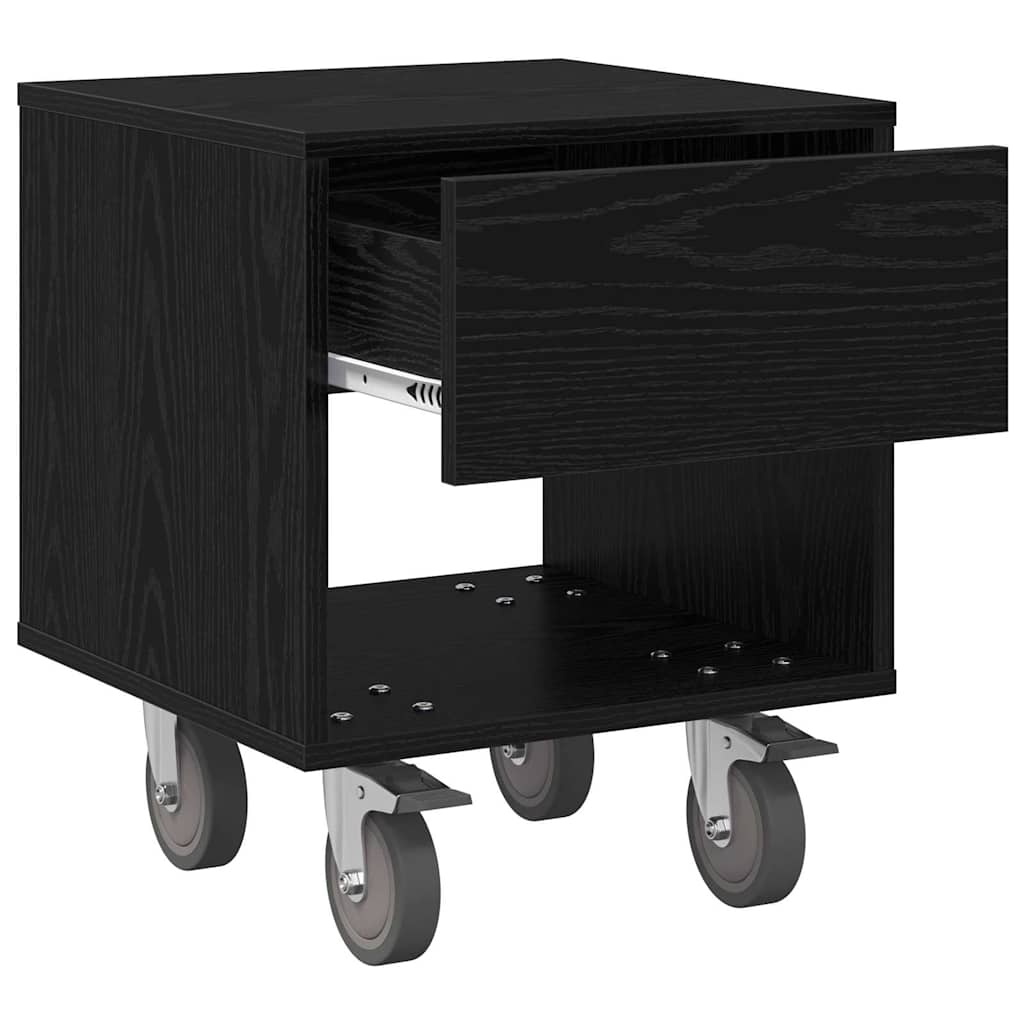 Table de chevet Chêne noir 40,5 x 40 x 48 cm Bois d'ingénierie - XIOS