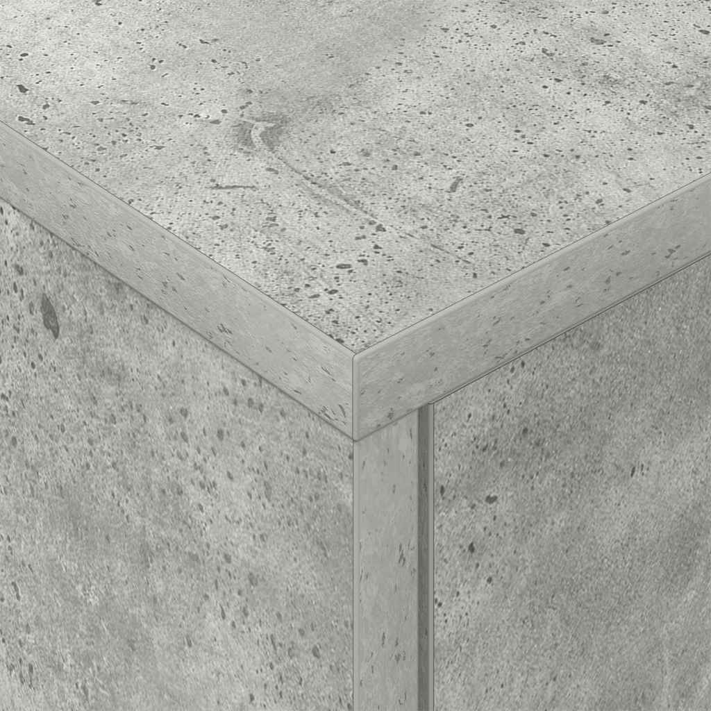 Table de chevet 2 pcs Gris béton 40,5 x 40 x 48 cm - XIOS