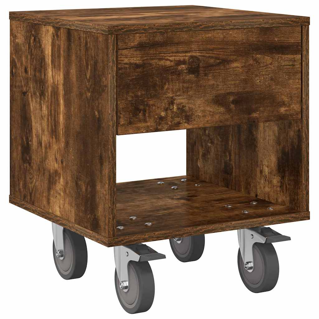 Table de chevet 2 pcs Chêne fumé 40,5 x 40 x 48 cm - XIOS