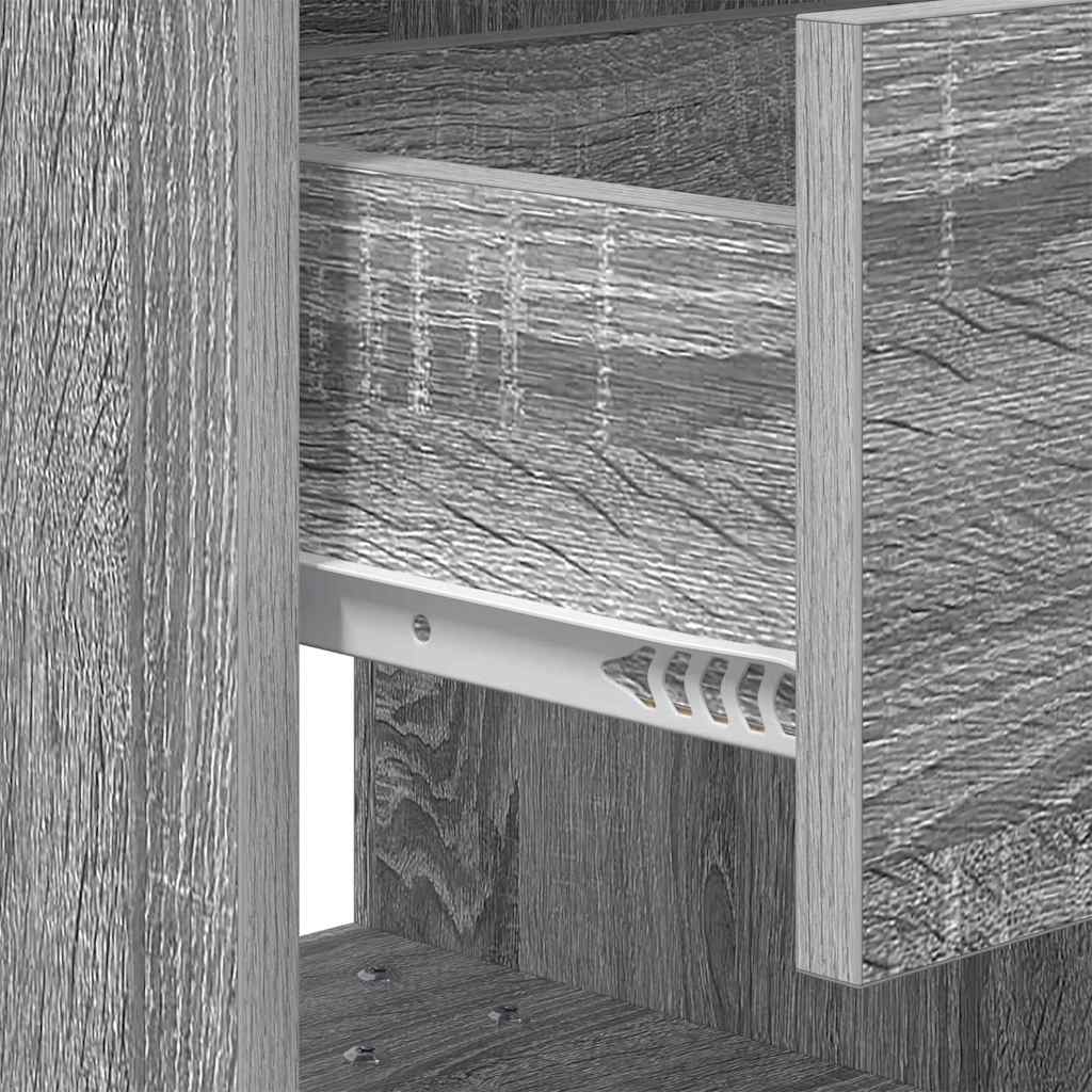 Table de chevet Gris Sonoma 40,5 x 40 x 48 cm Bois d'ingénierie - XIOS