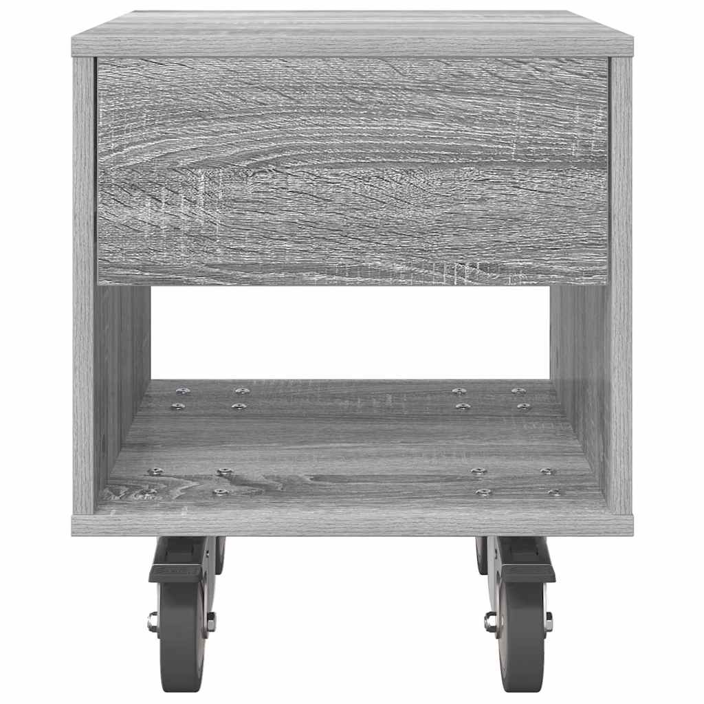 Table de chevet 2 pcs Gris Sonoma 40,5 x 40 x 48 cm - XIOS