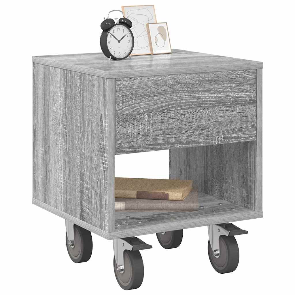 Table de chevet 2 pcs Gris Sonoma 40,5 x 40 x 48 cm - XIOS