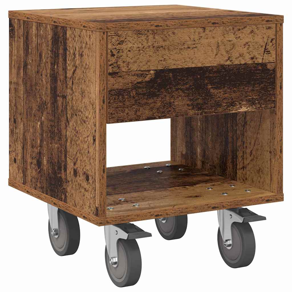 Table de chevet 2 pcs Bois ancien 40,5 x 40 x 48 cm - XIOS