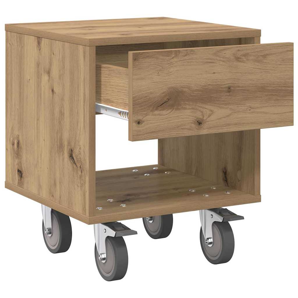 Table de chevet 2 pcs Chêne artisanal 40,5 x 40 x 48 cm - XIOS
