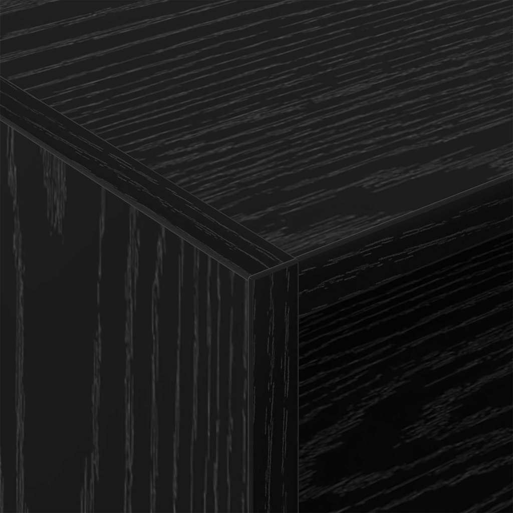 Meuble à vinyles Chêne noir 78,5 x 35 x 45 cm Bois d'ingénierie - XIOS