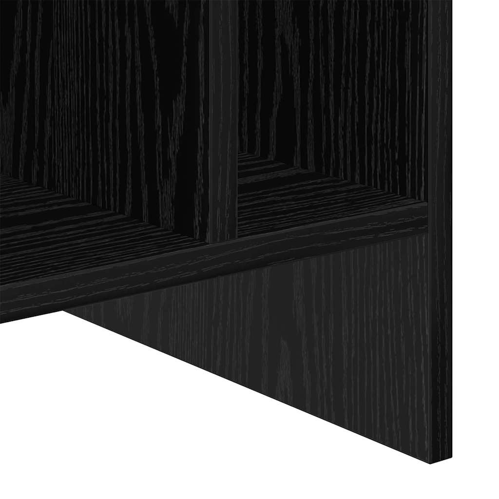 Meuble à vinyles Chêne noir 78,5 x 35 x 45 cm Bois d'ingénierie - XIOS