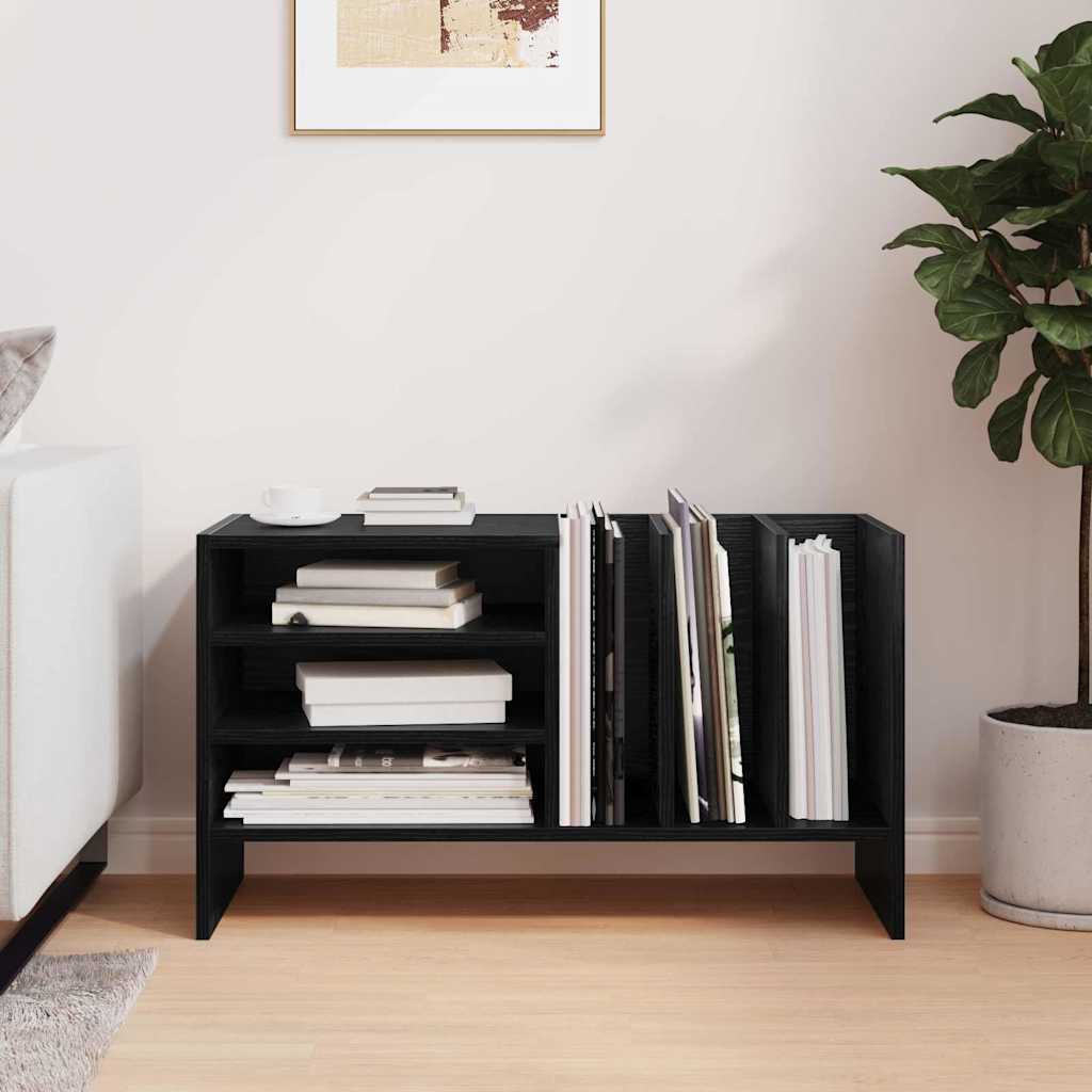 Meuble à vinyles Chêne noir 78,5 x 35 x 45 cm Bois d'ingénierie - XIOS