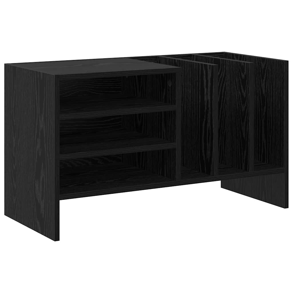 Meuble à vinyles Chêne noir 78,5 x 35 x 45 cm Bois d'ingénierie - XIOS