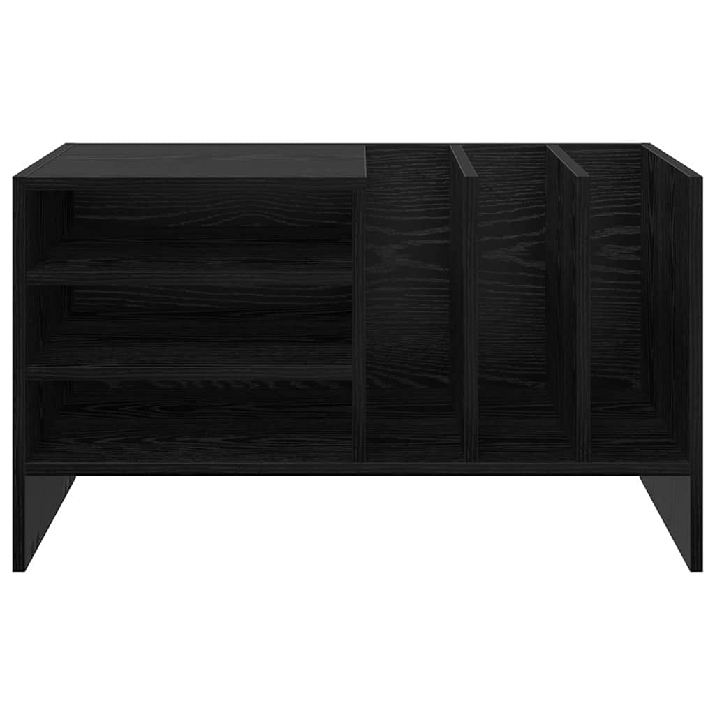 Meuble à vinyles Chêne noir 78,5 x 35 x 45 cm Bois d'ingénierie - XIOS