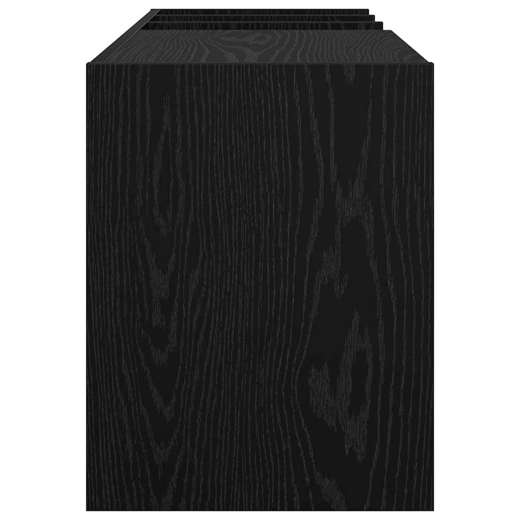 Meuble à vinyles Chêne noir 78,5 x 35 x 45 cm Bois d'ingénierie - XIOS